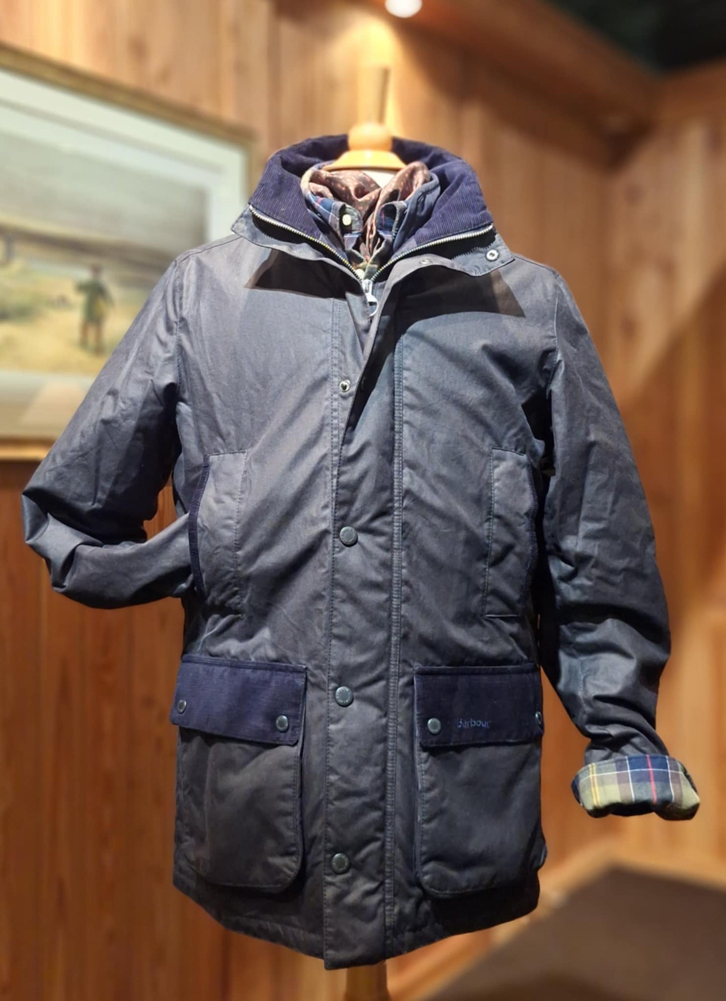 BARBOUR MODERN BORDER WAX JACKET