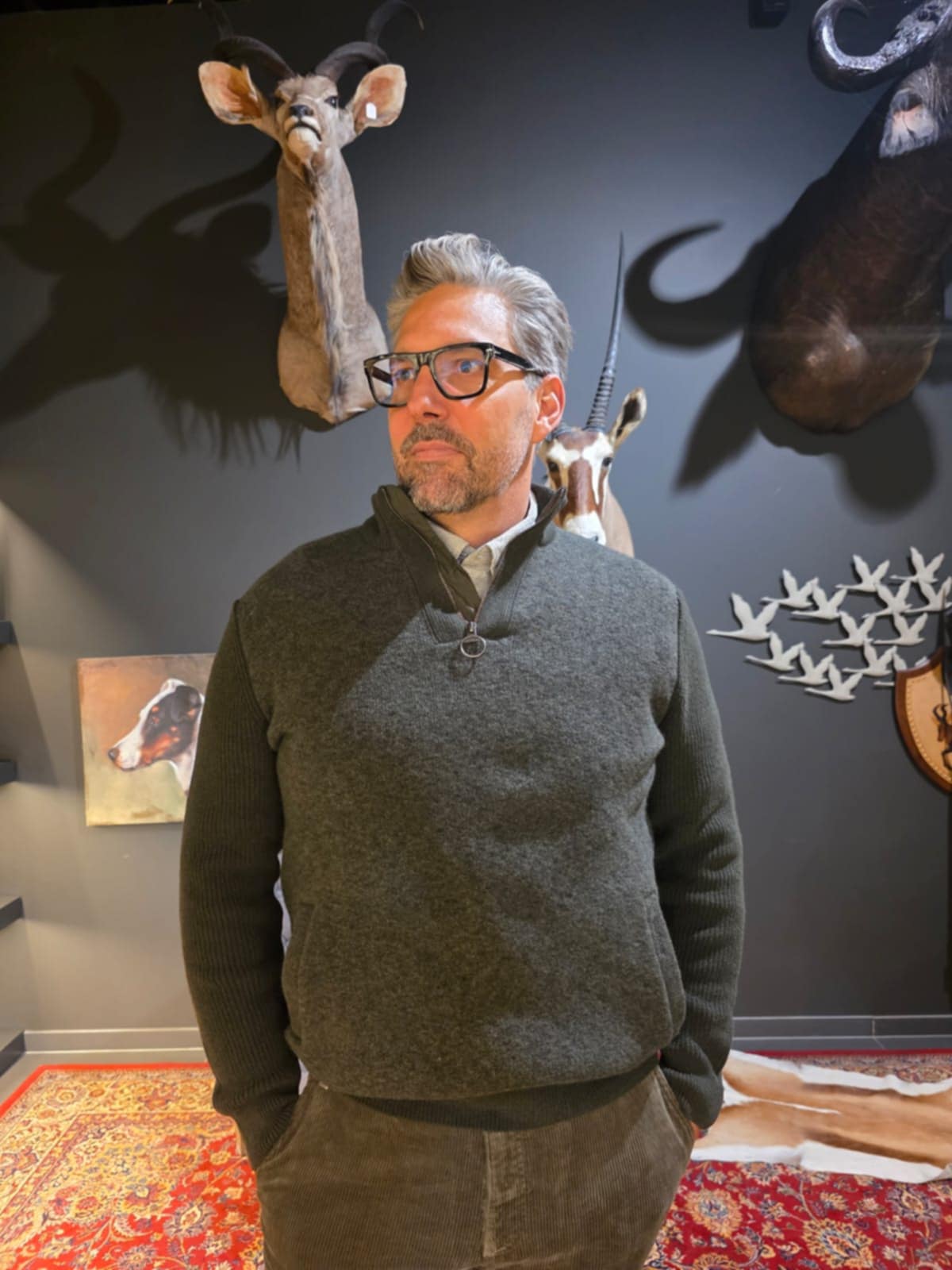 BARBOUR MILBURN HALF ZIP KNITTED JUMPER