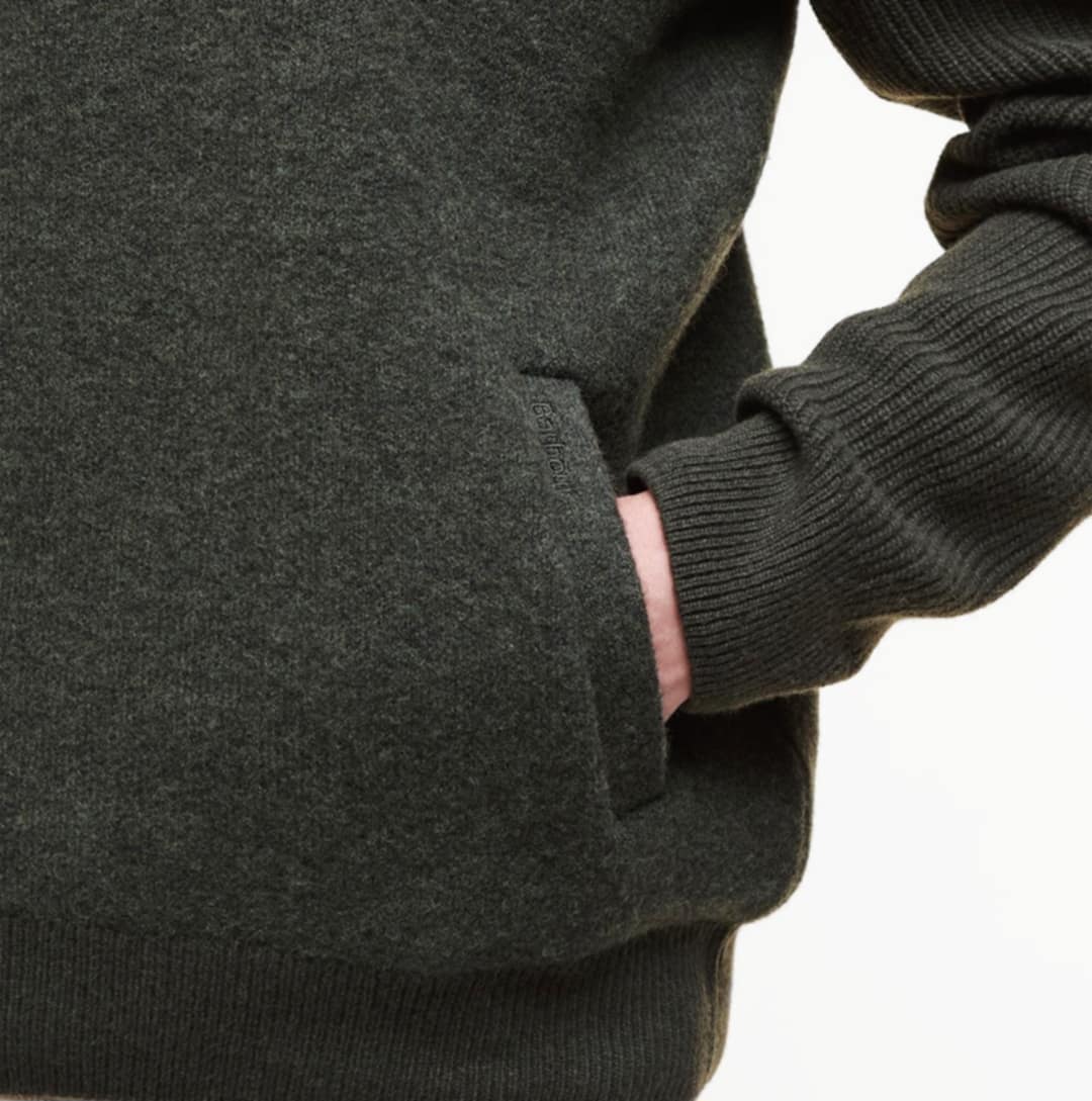 BARBOUR MILBURN HALF ZIP KNITTED JUMPER