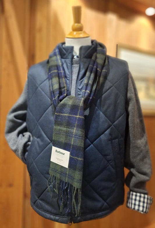BARBOUR TARTAN LAMBSWOOL SCARF