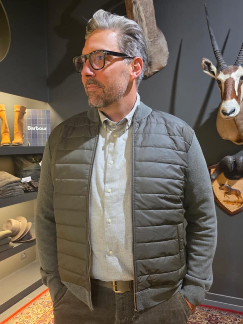 BARBOUR ESSENTIAL CARN BAFFLE ZIP THROUGH KNITTED JUMPER