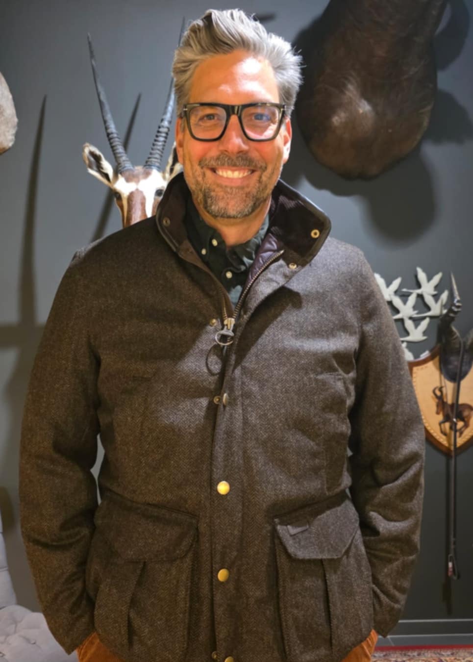 BARBOUR HEREFORD TWEED WOOL JACKET