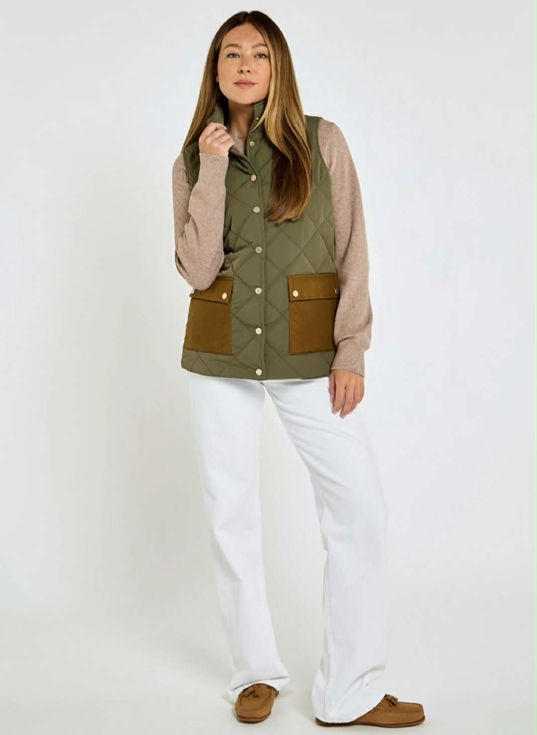 Clashmore Dames Heritage Bodywarmer - Kelp