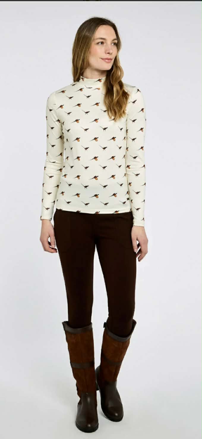 DUBARRY Reynolds Dames Mock Neck Top - Ecru