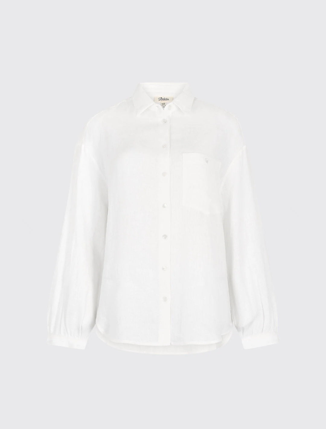Silvergrass Dames Relaxed Fit Linnen Shirt - White
