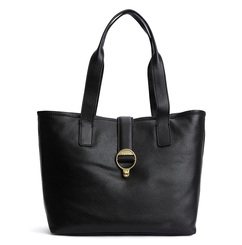 BARBOUR ALDER LEATHER TOTE BAG