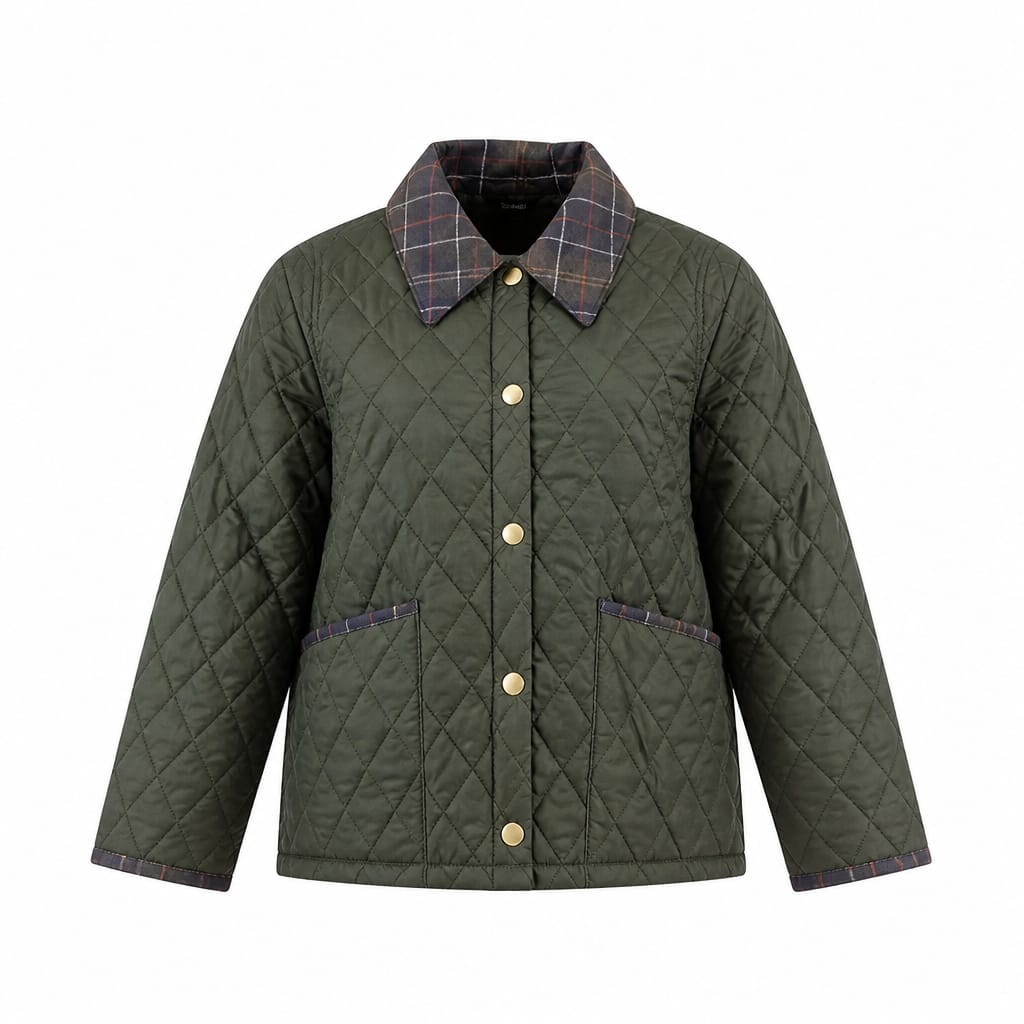 BARBOUR ICONS CROPPED QUILTED JACKET