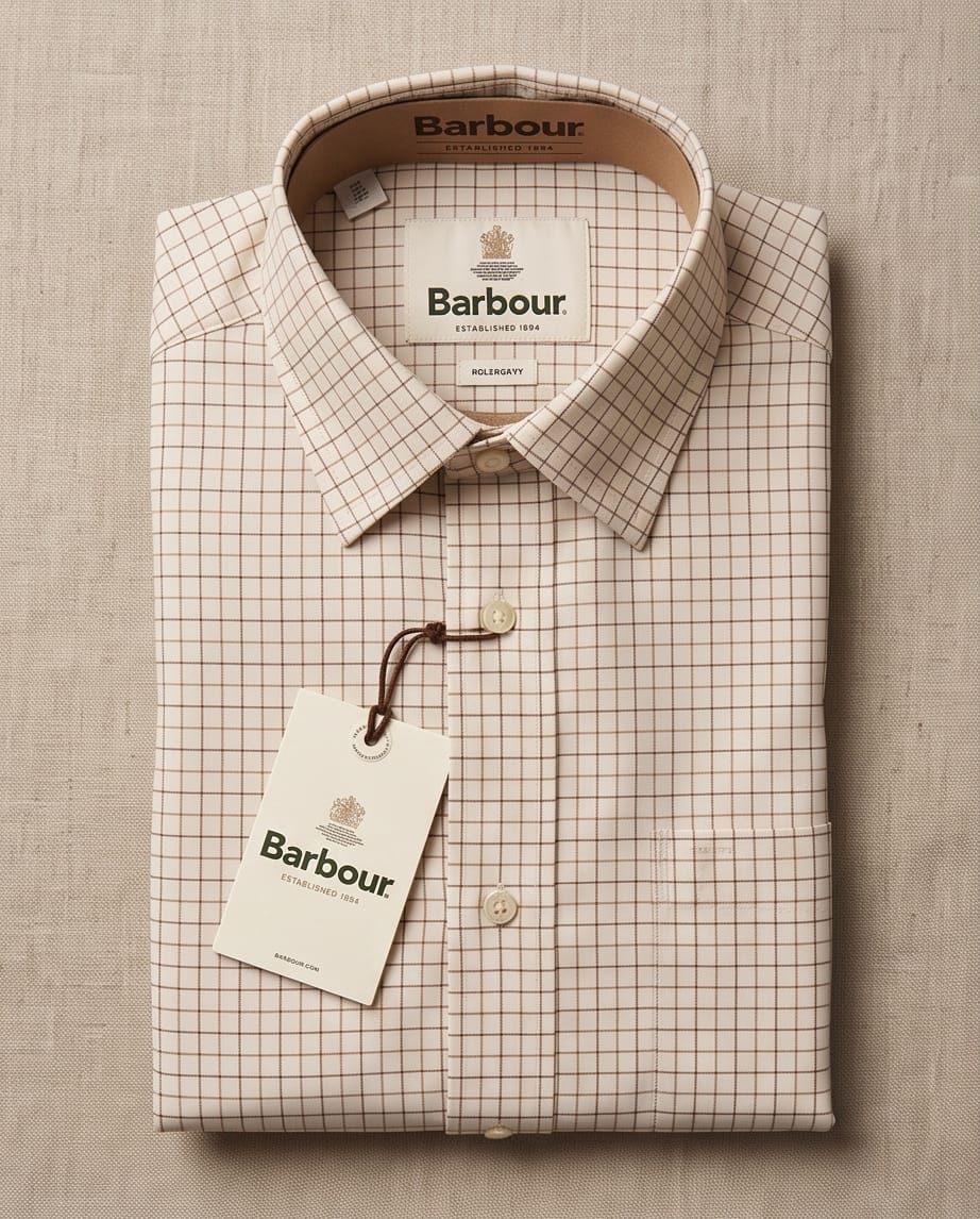 BARBOUR ASHFIELD TAILORED TATTERSALL SHIRT