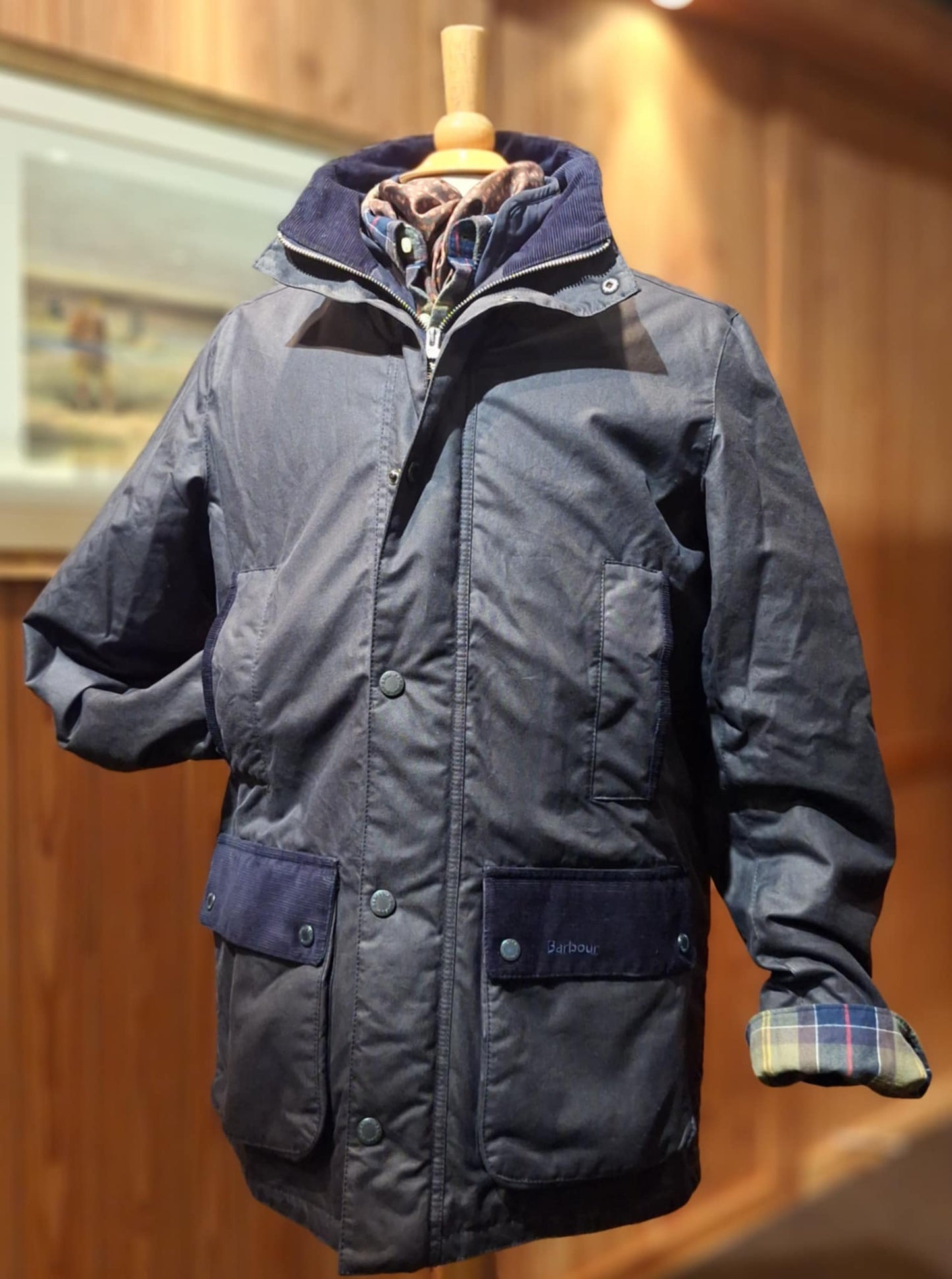 BARBOUR MODERN BORDER WAX JACKET