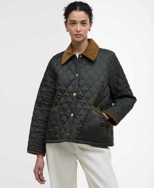 BARBOUR ICONS CROPPED LIDDESDALE QUILTED JACKET