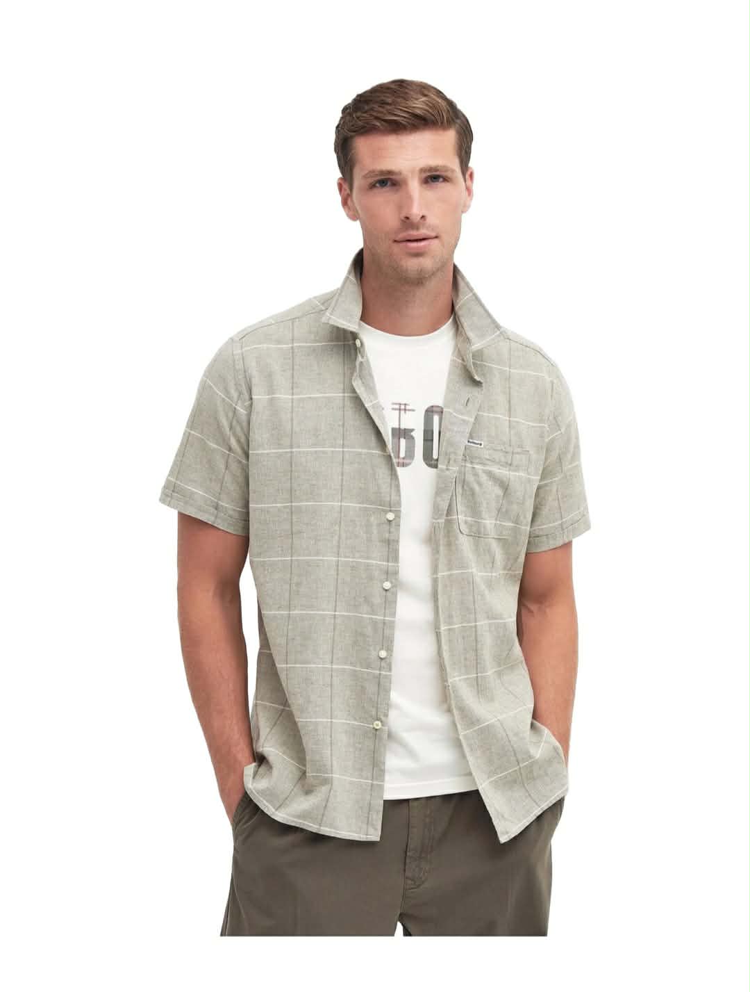 BARBOUR HEMD SWALEDALE (korte mouw)