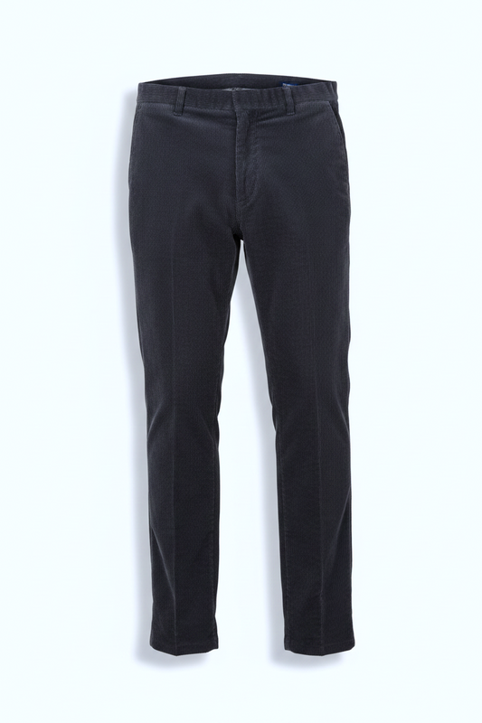 STEINBOCK BROEK VELOURS MARINEBLAUW