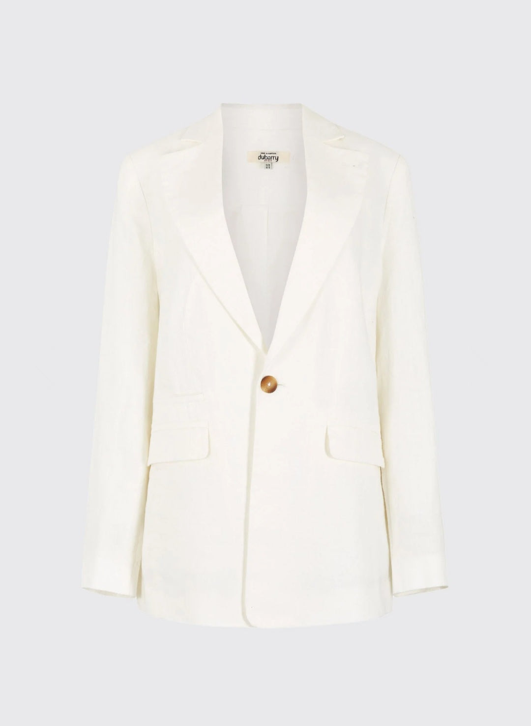 Avonlea Dames Linnen Jas - Wit