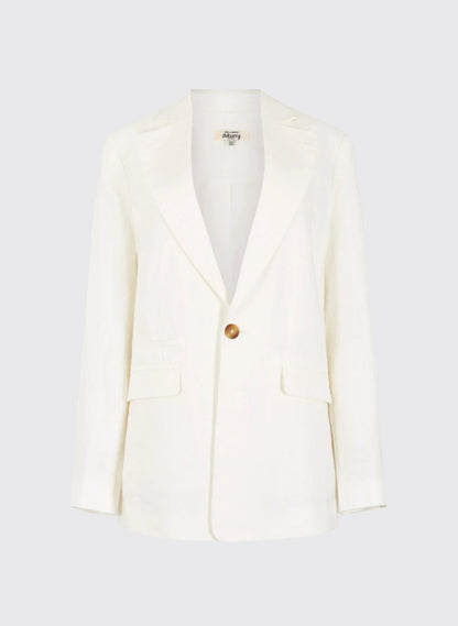 Avonlea Dames Linnen Jas - Wit