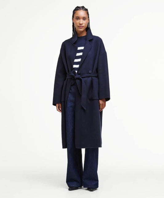BARBOUR RACHEL WOOL WRAP COAT