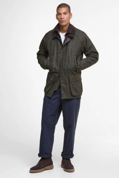 BARBOUR BEDALE CHECK WOOL JACKET