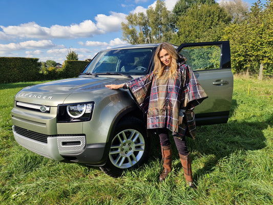 BARBOUR TARTAN SHOWERPROOF PONCHO