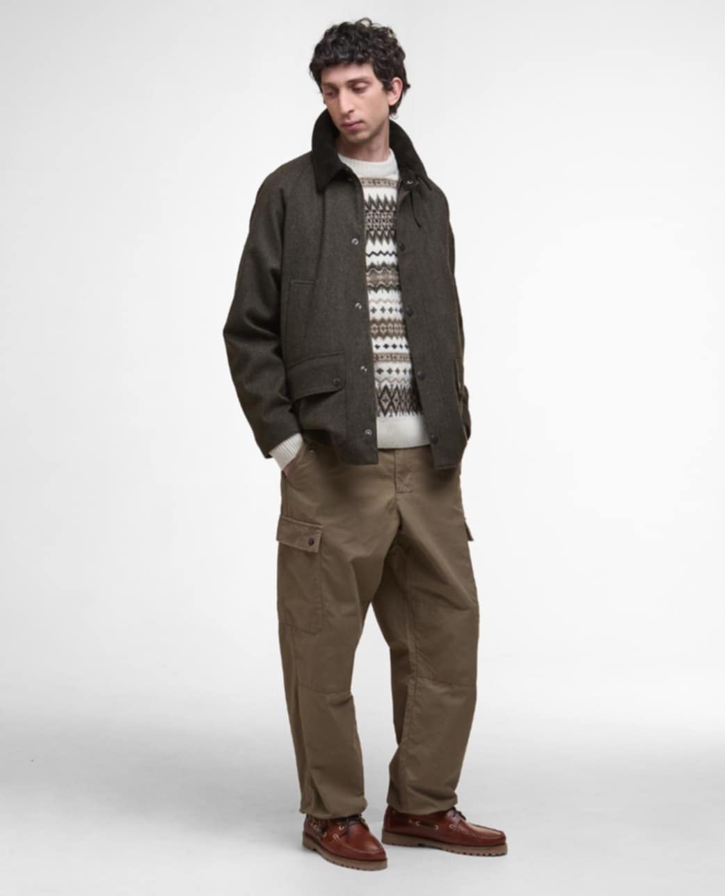 BARBOUR MODIFIED BEDALE WOOL JACKET