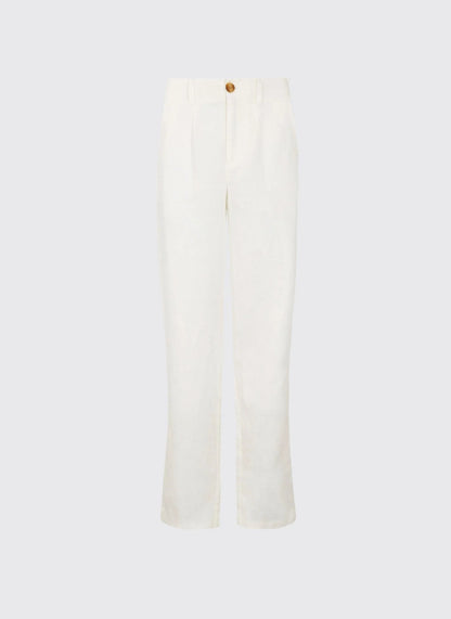 Kelby Dames LInnen Broek - Wit