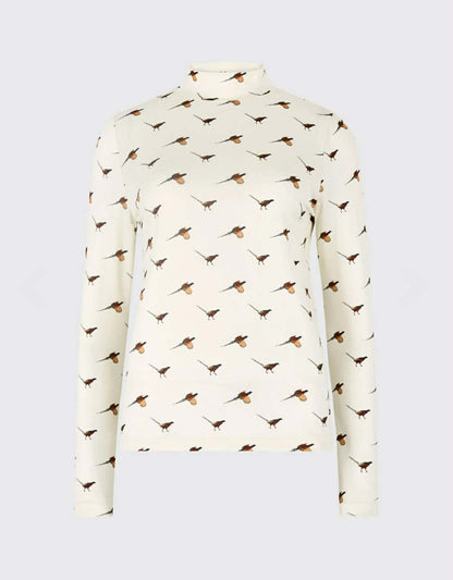 DUBARRY Reynolds Dames Mock Neck Top - Ecru
