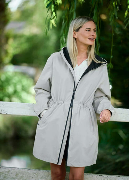 Brookside Dames Lange Regenjas - Bone