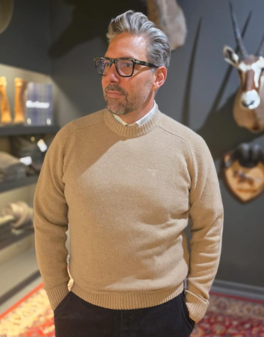 BARBOUR GRANGETOWN CREW NECK SWEATER