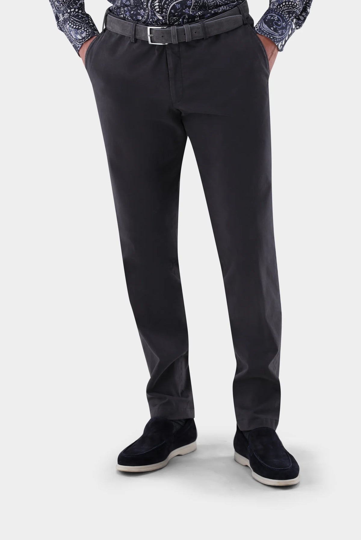 VAN LAACK CHINO HILGER DARK CHARCOAL GREY