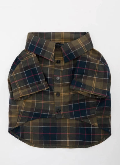 BARBOUR TARTAN FORTROSE DOG SHIRT