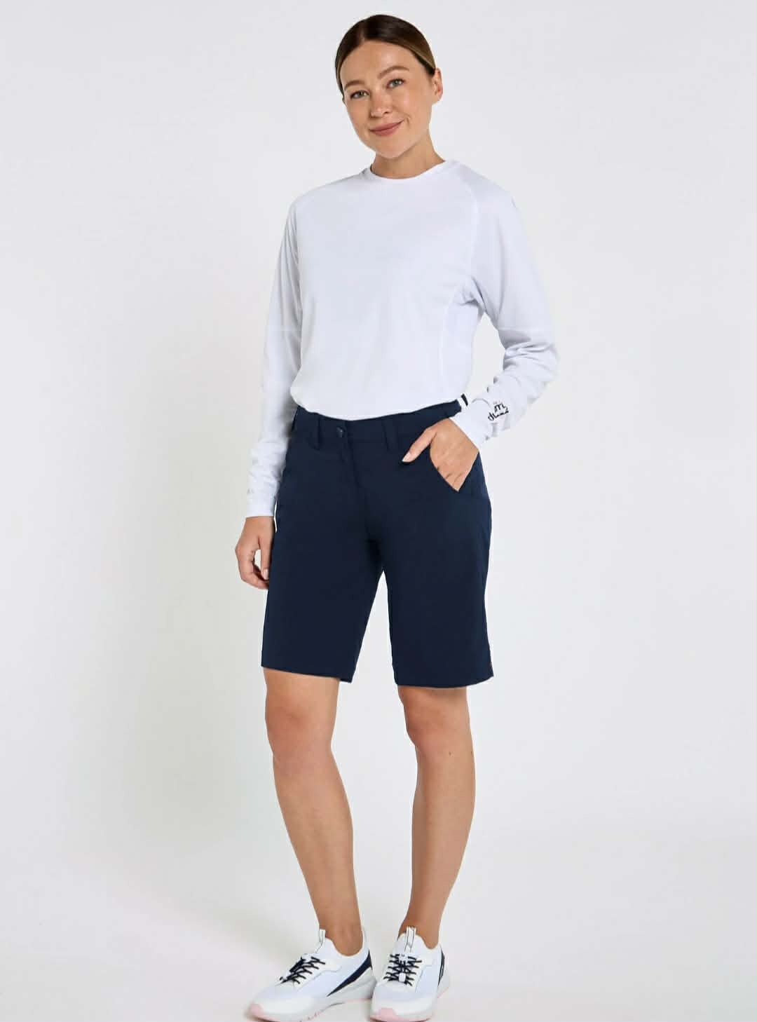 Minorca Dames Crew Short UPF 50 - Blauw
