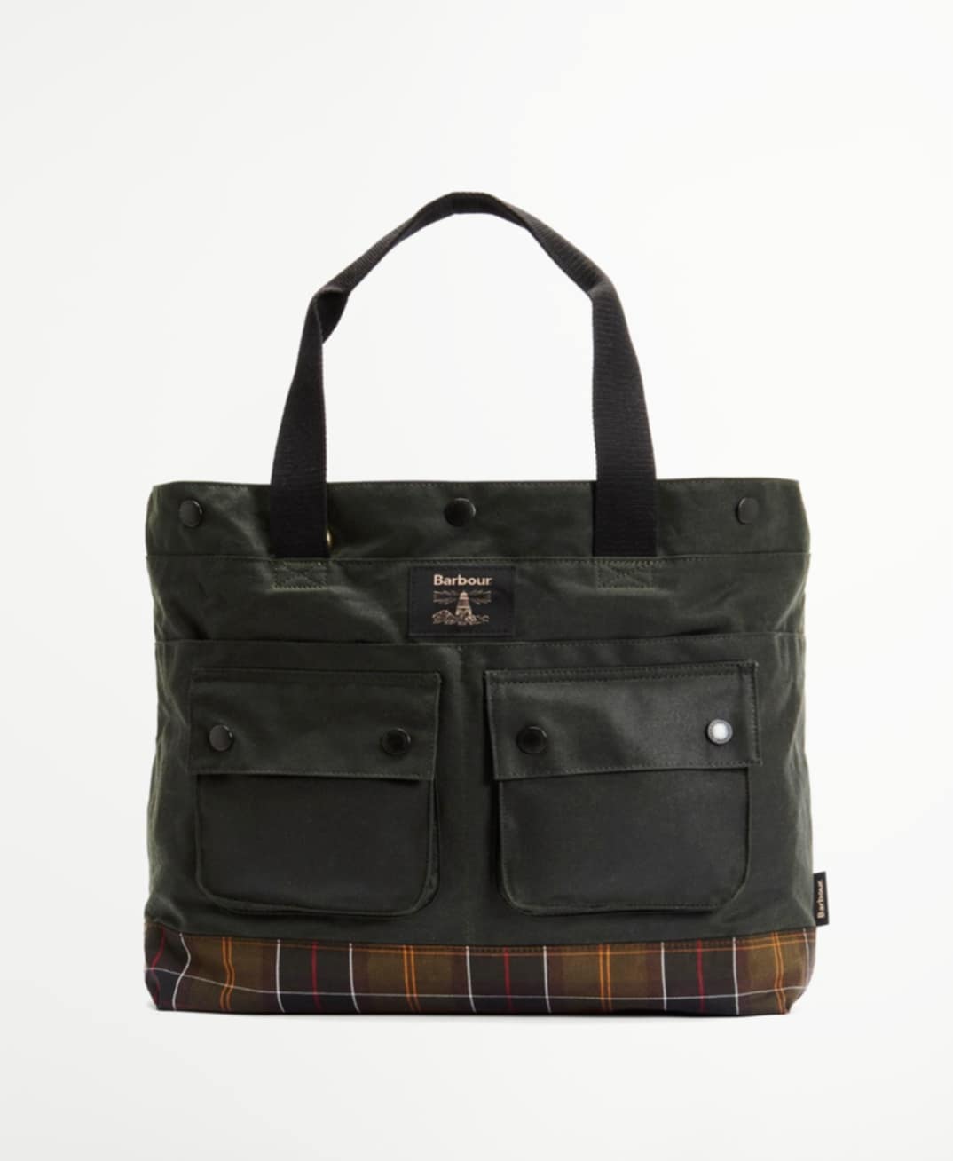 BARBOUR FIELD WAX TOTE BAG
