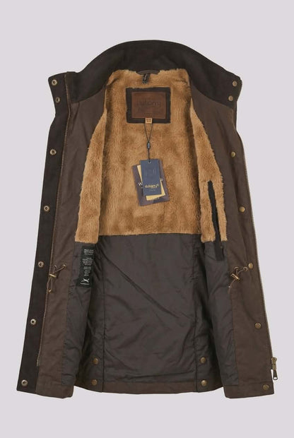 WAX GILET MET FAUX FUR