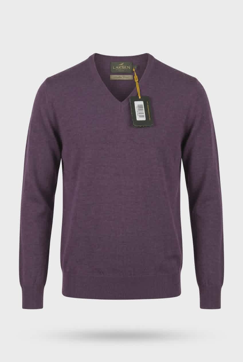 LAKSEN DAMES MERINO V-NEK