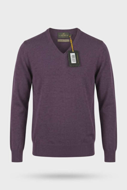 LAKSEN DAMES MERINO V-NEK