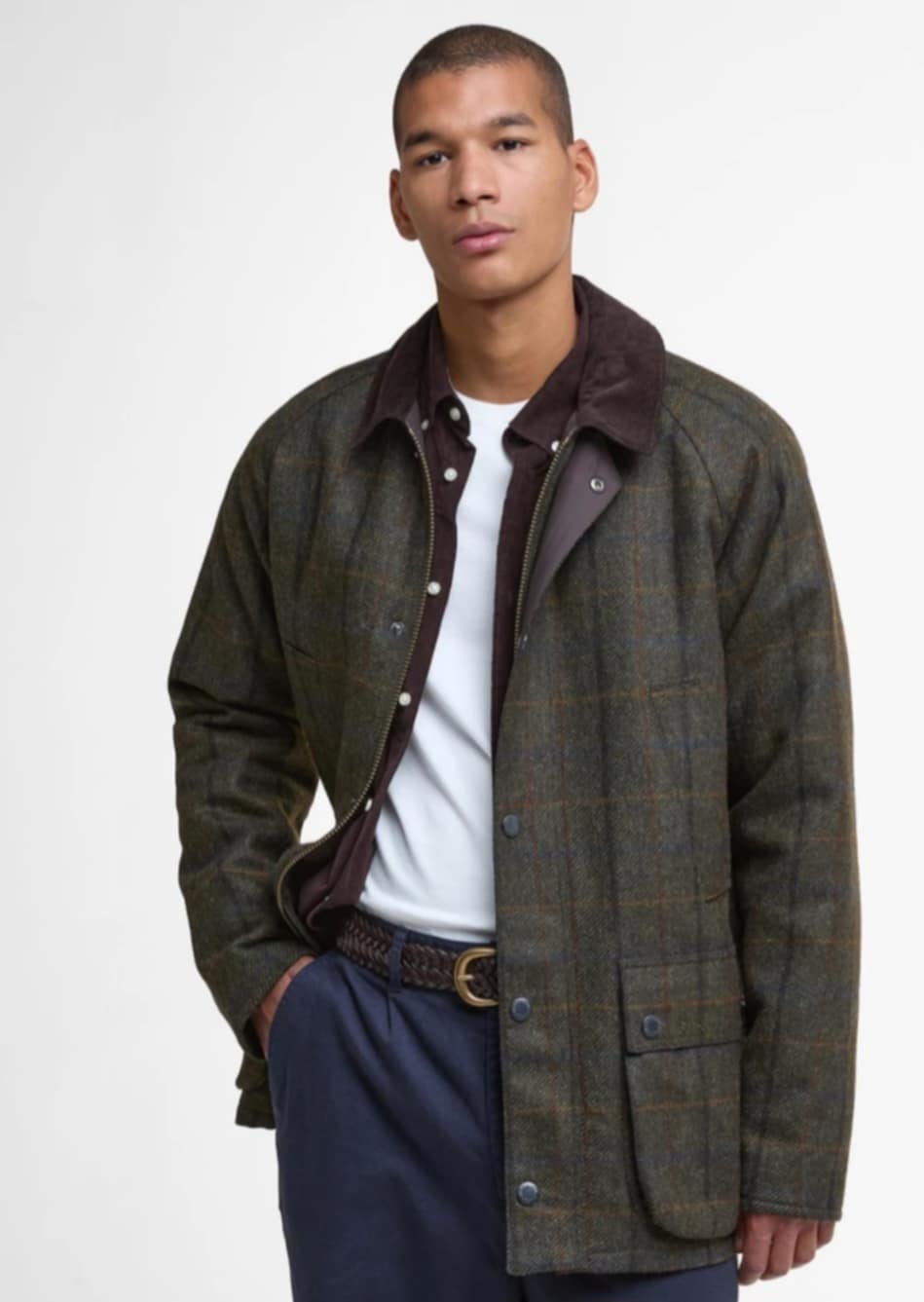 BARBOUR BEDALE CHECK WOOL JACKET