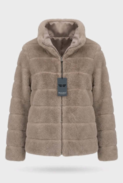 MAXIMILIAN FAUX-FUR JACKET