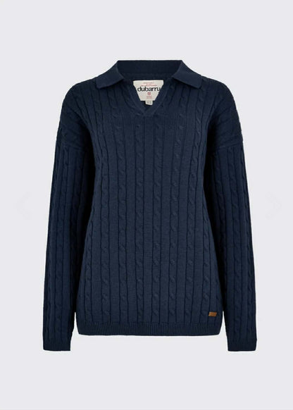 Brownville Dames Merino Blend Trui - Blauw