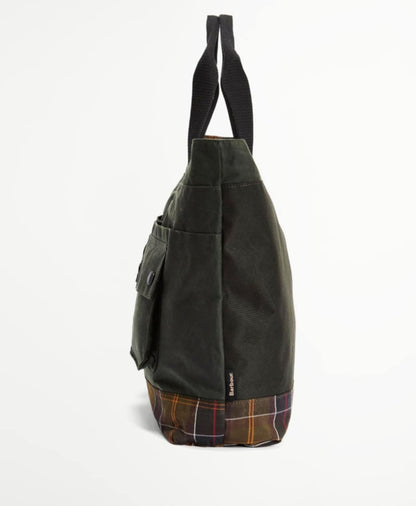 BARBOUR FIELD WAX TOTE BAG