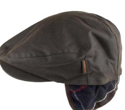 BARBOUR CHEVIOT WAX FLAT CAP