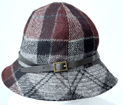 BARBOUR CARLIN TARTAN TRENCH TWEED DAMESHOED