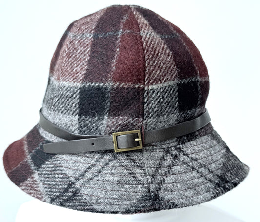 BARBOUR CARLIN TARTAN TRENCH TWEED DAMESHOED