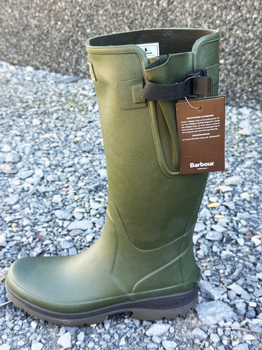 BARBOUR HAIL OLIVE RUBBERLAARZEN