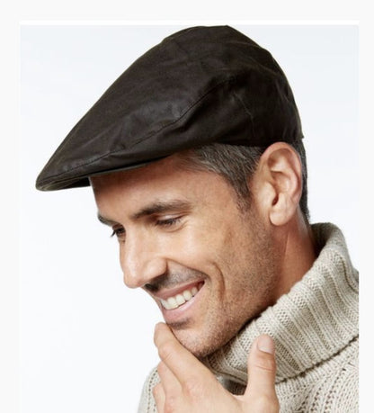 BARBOUR CHEVIOT WAX FLAT CAP