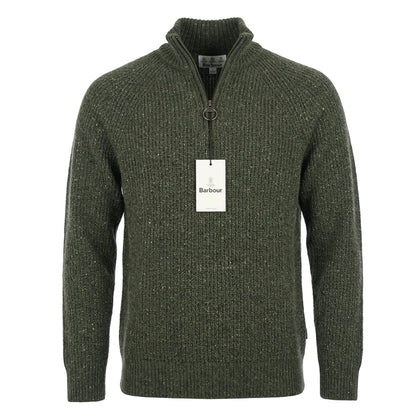 BARBOUR ESSENTIALS FLECK HALF ZIP