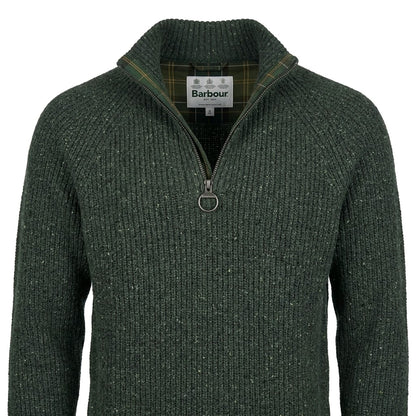 BARBOUR ESSENTIALS FLECK HALF ZIP