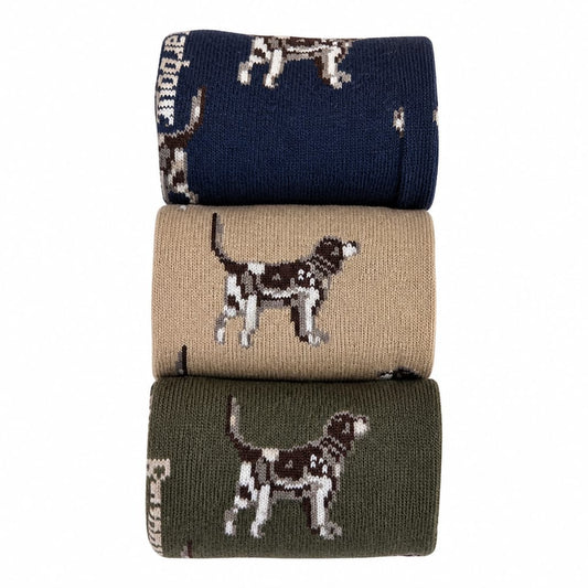 BARBOUR SPRINGER SPANIEL SOCKS GIFT BOX