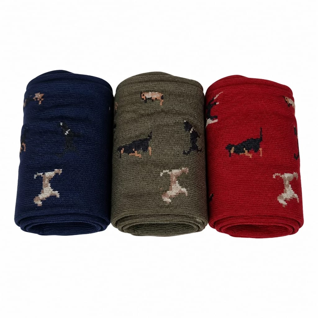 BARBOUR MULTI DOG SOCKS GIFT BOX