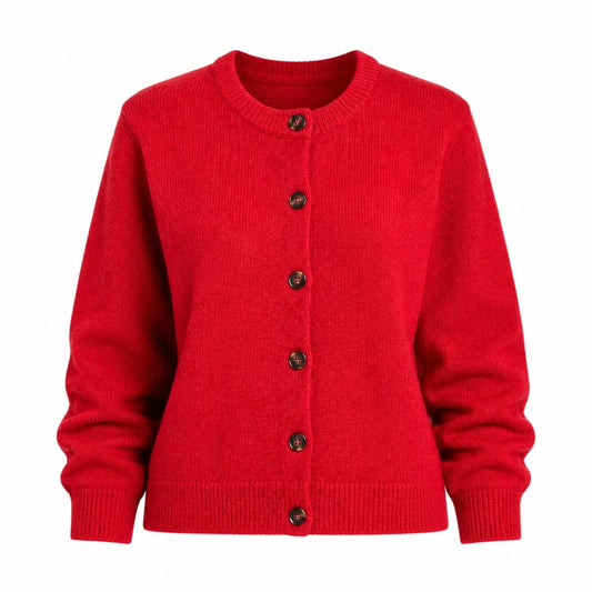 BARBOUR WOODHOUSE CASHMERE BLEND KNITTED CARDIGAN