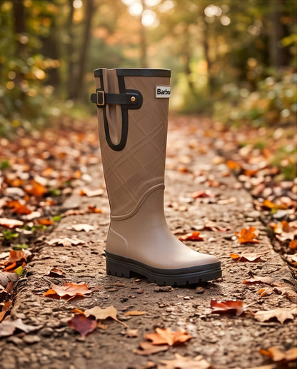 BARBOUR LEIGHTON TARTAN TALL WELLY