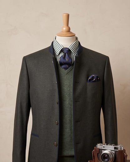 Maximilian Austrian Murau jacket dark olive