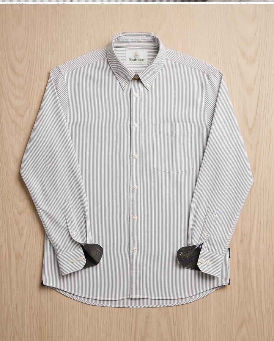 BARBOUR AUTHENTIC STRIPED OXFORD SHIRT